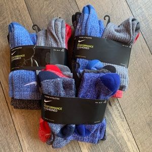 NIKE Cushioned Youth Crew Socks 5Y-7Y 6 pair pack